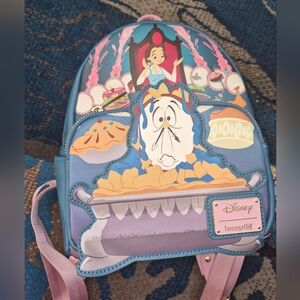 Belle "Be Our Guest" Loungefly Backpack And Cardholder